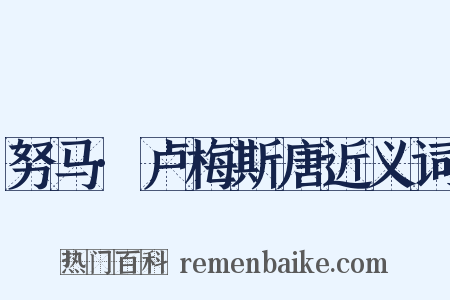 努马·卢梅斯唐近义词是什么意思的图片